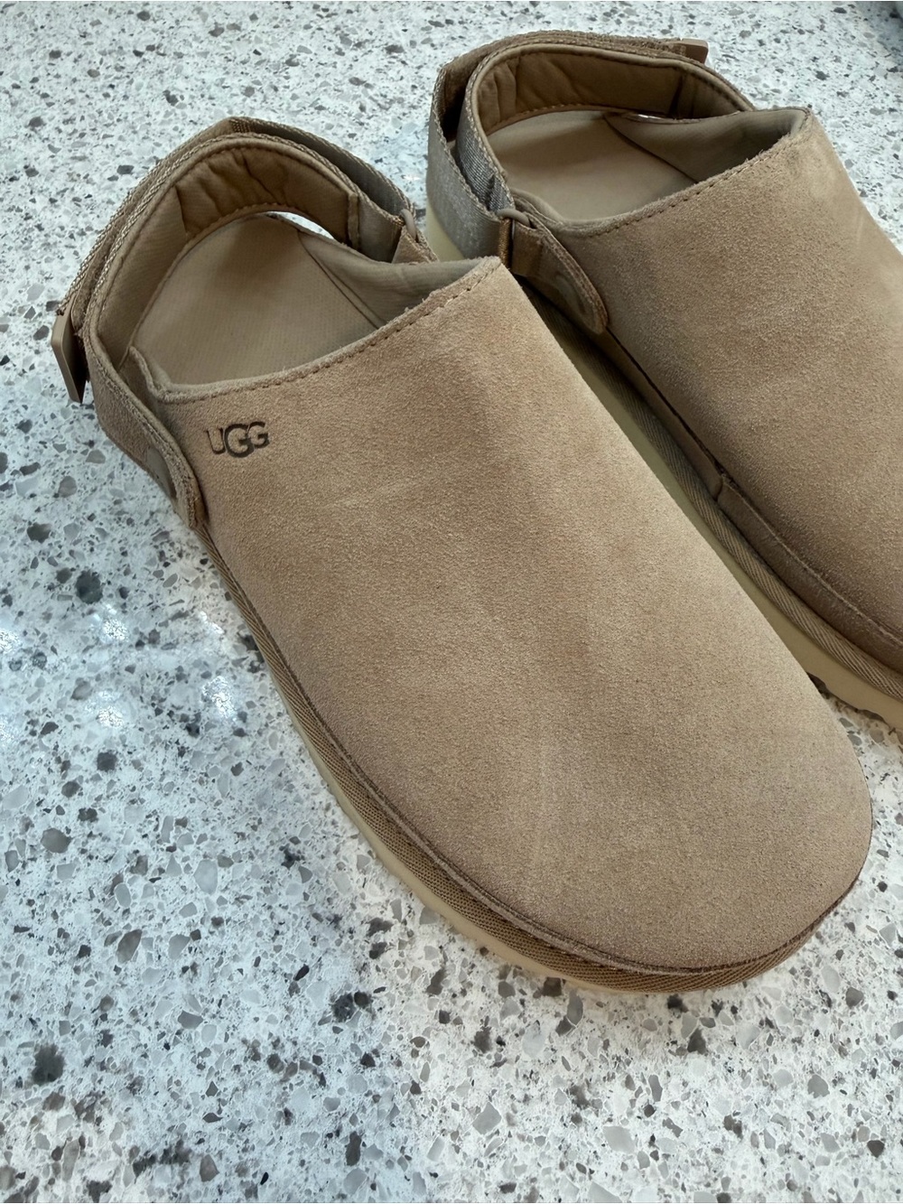 UGG Men's Suede Slip-On Loafers in Tan